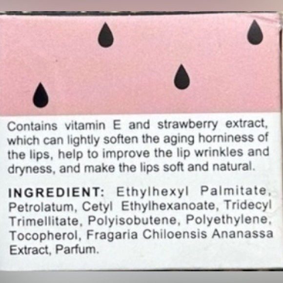 NWT, Vacuum Wrapped and Sealed  |  RARE Bee Balm Strawberry Lip Mask with Scoop - Picture 4 of 5